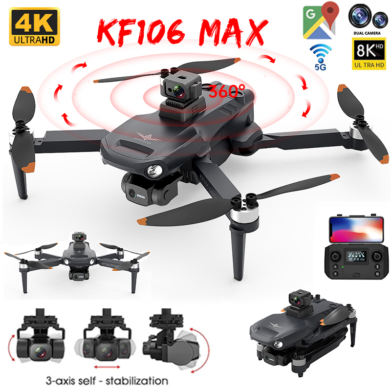 2022 NEW KF106 Max Drone 8K Pr - Rc Helicopter Charger ulasan dan harga