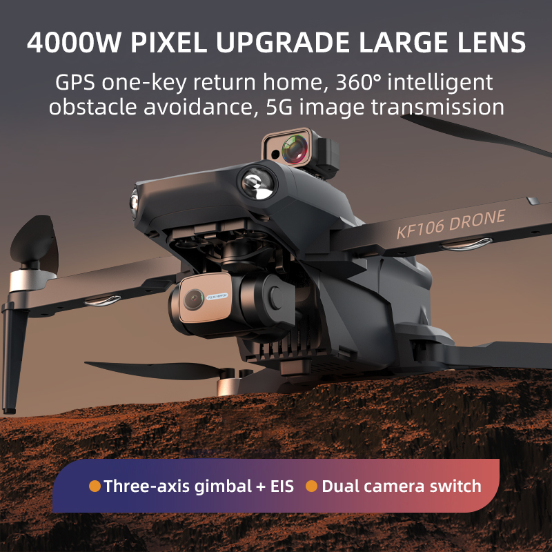 2022 NEW KF106 Max Drone 8K Pr - Rc Helicopter Charger ulasan dan harga