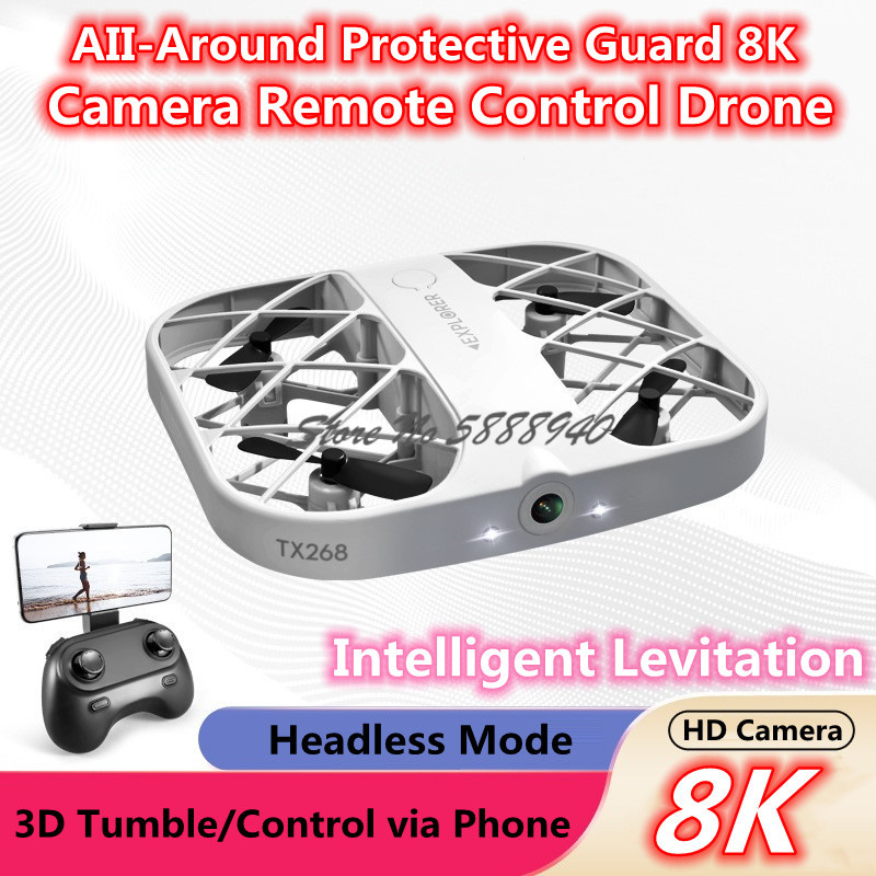 Enclosed Protect 8K HD Camera  - Rc Helicopter Electric ulasan dan harga