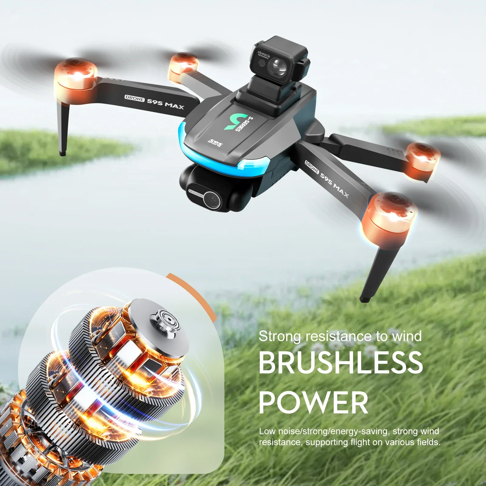 NEW S9S MAX MINI Drone 4K 2-Ax - Rc Helicopter Case ulasan dan harga