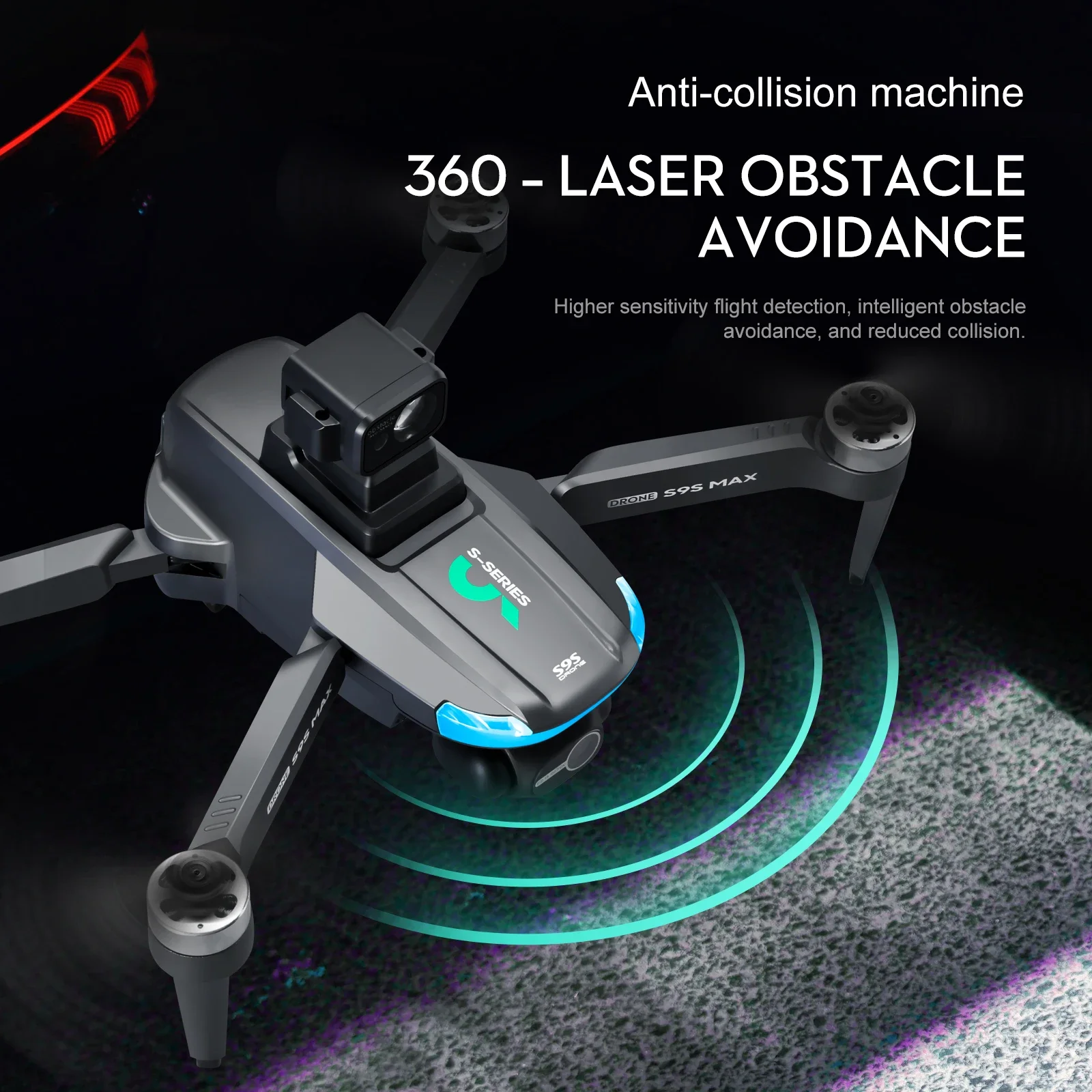 NEW S9S MAX MINI Drone 4K 2-Ax - Rc Helicopter Case ulasan dan harga
