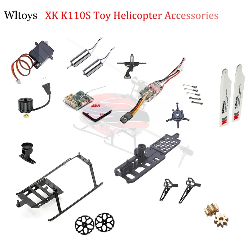 Original Wltoys XK K110S RC He - Rc Helicopter Gyro ulasan dan harga