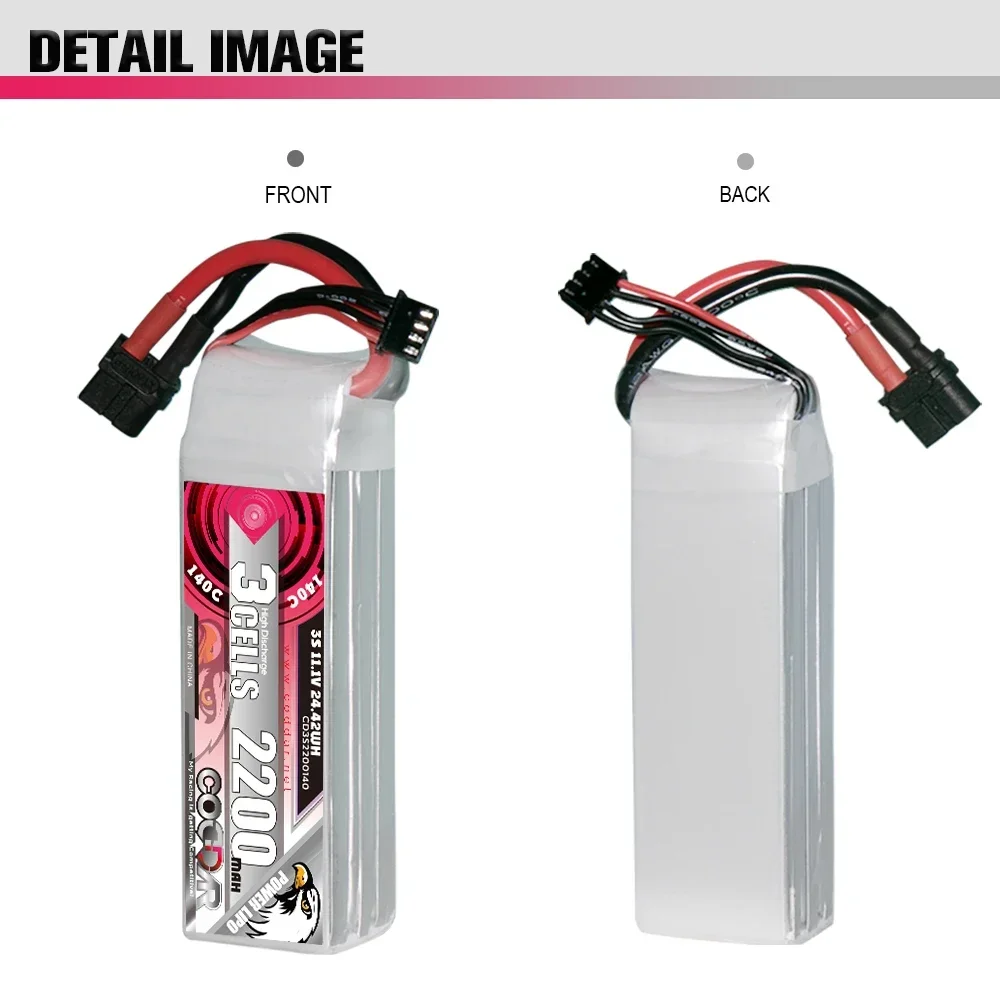 2200mAh 3S 11.1V Li-po Ba-tter - Rc Helicopter Case ulasan dan harga