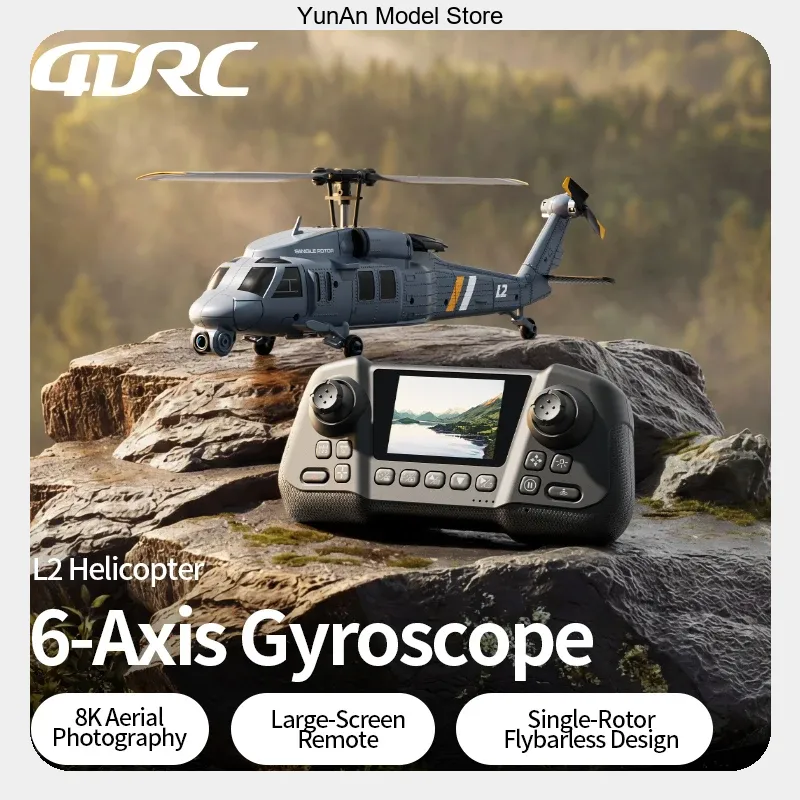 4DRC L2 8K UHD FPV RC Helicopt - Rc Helicopter Gyro ulasan dan harga