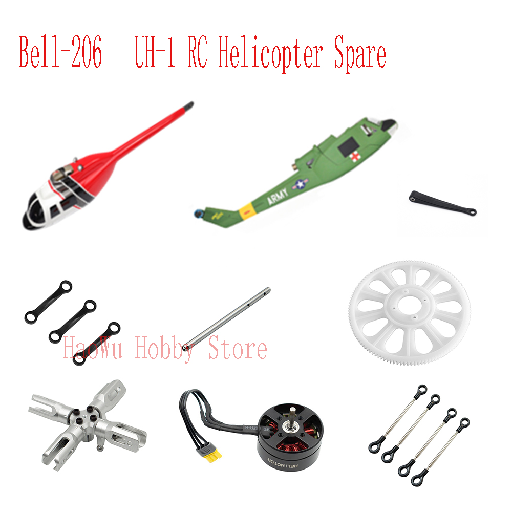 Flywing bell206 UH1 Bell-206 U - Rc Helicopter Gyro ulasan dan harga