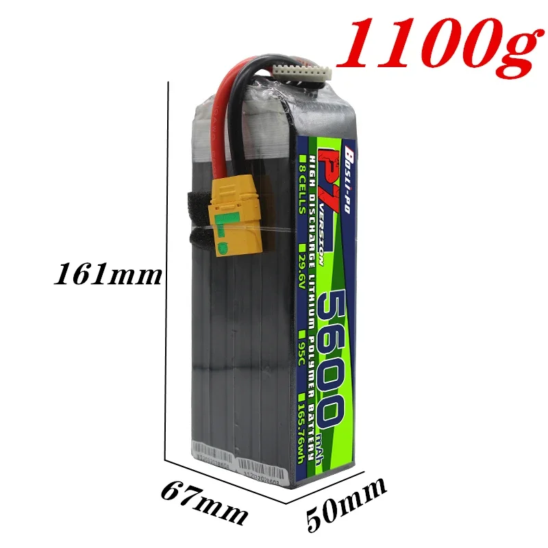 Bosli-po 8S 29.6V 5600m-Ah 95C - Rc Helicopter Case ulasan dan harga